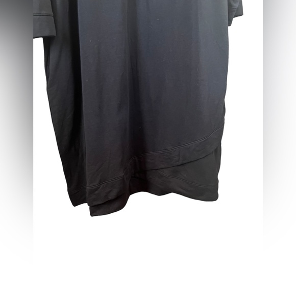 Cuddl Duds Comfortwear French Terry Wrap Over Lounge Dress Pockets Plus 3X Black - Picture 5 of 5